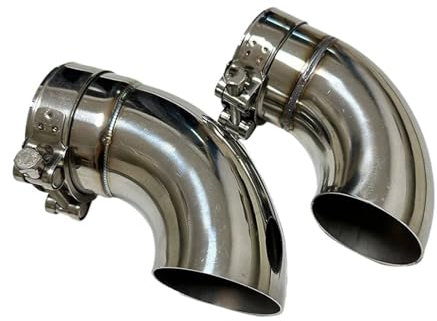 Auspuffblenden Auto Auspuffrohr Edelstahl Auspuff Outlet Ellenbogen Anschluss Teile Endrohre(70mm)