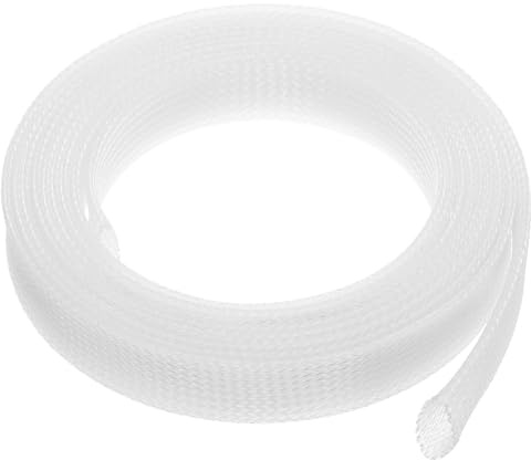 sourcing map Expandable Sleeving, 10ft 3/4 Cable Sleeve, Clear | PET Management Cord Organizer for Wrap Protect Cable