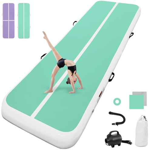 airtrack matte mit elektrischer Luftpumpe 10CM/20CM hoch 2M/3/4M/5M/6M Tumbling Matten Aufblasbare turnmatte Matte gymnastikmatte Yogamatte Camping Trainingsmatte
