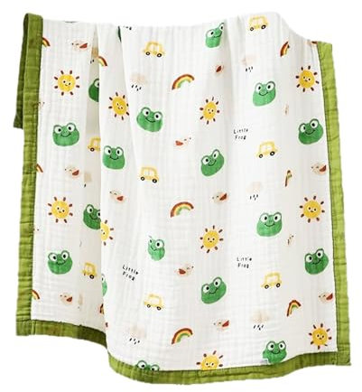 Generico Coperta in Mussola per Bambini - Piumino Per E Bambini - Trapunta Leggera Traspirante Con Motivi Cartoni Animati Tessuto Morbido Per Viaggi E Momenti Di Gioco