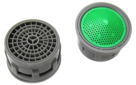 4 Water Tap Aerators, Sink Faucet Filter, Bathroom Sink Faucet Aerator, Water Saving Flow Replacement Part, Anti Splash Liquid Saver Filter Mixer Insert, for Kitchen and Bathroom Faucets