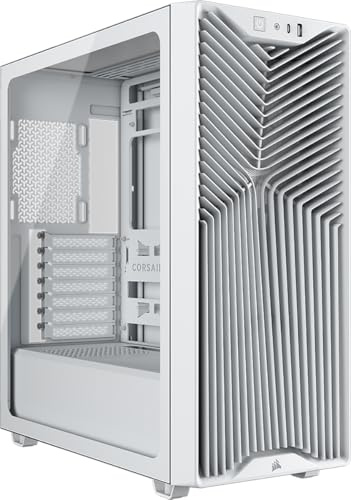 CORSAIR 3200D RS Mid Tower PC-Chassi – 3x RS120 PWM Fläktar Ingår – Vit