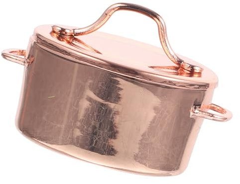 BESPORTBLE 12 pour Maison de Poupée, Décoration Cuisine Réaliste, Accessoire Vaisselle Poupée, Ornement Mini Pot pour Scène Bricolage