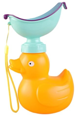 Tragbares Reise-Urinal – Campingtoilette 10 x 12,5 x 20,5 cm, 600 ml | Silikon-Trichter, auslaufsicherer Tierform-Pipi-Behälter, langlebig, praktisches Geschenk für Auto, Roadtrip, Park, , Wande