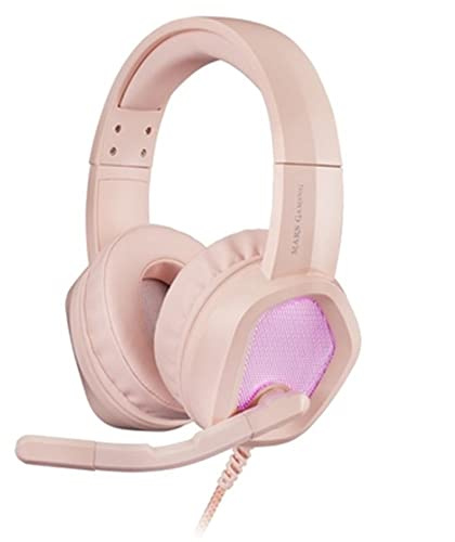 Mars Gaming MH320 Pink, Cuffie Gaming Al Neodimio, Flusso RGB, Microfono E Scatola Di Controllo