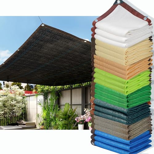 HQQMNY Sonnensegel Schattiernetz Sonnenschutz Netz mit Ösen 90% Shading Rate UV-Beständiges Schattierungsnetz Gartenschirm Sichtschutz für Garten Pflanzen Gewächshaus (Schwarz,2x3m)