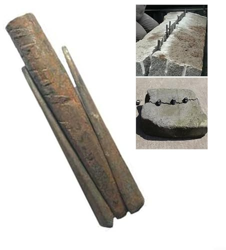 Advokingtap 30 mm Steinspalter Werkzeug, Steinbrecher Manueller Splitter, Granit Beton Stein Spalten Handwerkzeuge Steckkeile zum Spalten von Marmor