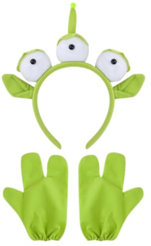 CPRNQY 2 Teile Alien Haarreif, Alien Kostüm, Zubehör Für Kinder Und Erwachsene, Themed Party Accessoires, Cosplay Kostüm, Zubehör für Kinder und Erwachsene
