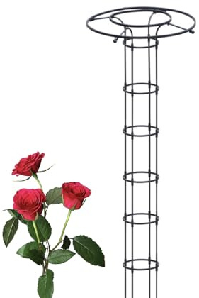 Vertikalt metallspaljé for trädgården, paraply, klätterväxtstöd, for växter, krukväxter, vinrankor, grönsaker, blommor, uteplats, for murgröna, rosor, gurkor, klematis, krukor(180cm)