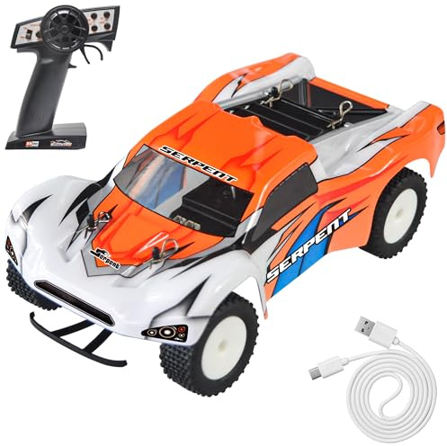 Serpent Mini Spyder Voiture télécommandée à l'échelle 1/24 avec Gyroscope | 20 km/h - Haute Vitesse - Alimentation électrique - RTR Tout-Terrain - 2,4 GHz - Haute Performance avec 1 Batterie et 1