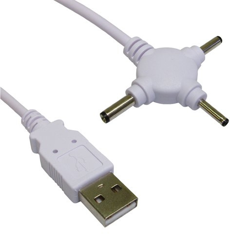 kenable Triple Tête USB Alimentation câble DC 2,5 mm 3 mm & 3,5 mm DC Jack 1,5 m [1.5 mètre]