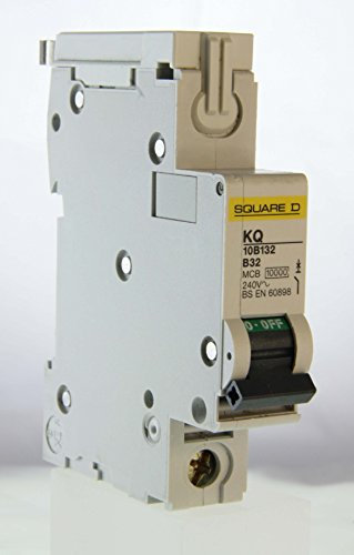 Square D KQ B 32 AMP MCB 240 v BS60898 10B132 A 10Ka CIRCUIT BREAKER