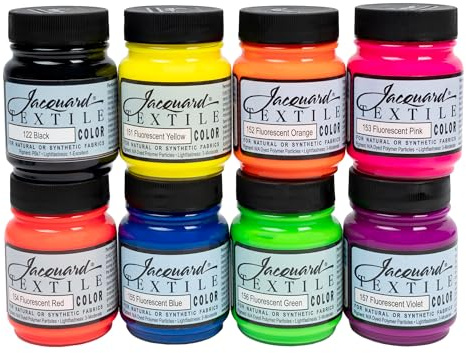 Jacquard Textile 8 Fluorescent Color Set
