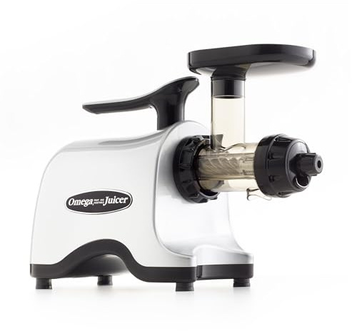 Omega Juicers twn30s Twin Gear exprimidor, color plateado