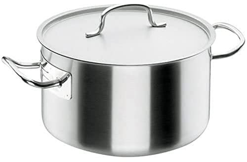 Lacor 50033 Marmite Braisière avec Couvercle 32 cm, Argent