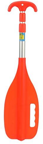 Seachoice Emergency Multi-Purpose Telescoping Boat Hook and Paddle, Orange, 26” to 72”