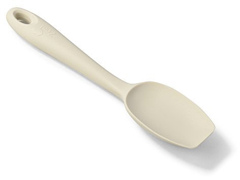 Zeal Scratch Non-Stick Spatula Spoon Small (7”/20cm), Silicone, Cream, 7-Inch