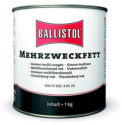 BALLISTOL 25351 Mehrzweckfett 1kg Eimer – Wasserbeständiges Universalfett – Gleitlager-Abdichtung, KFZ-Schmierung