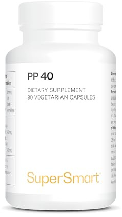 Nahrungsergänzungsmittel PP 40 - Stärkt das Immunsystem - SuperSmart | Extrakt aus Pao pereira - Nicht GVO & Glutenfrei - 90 vegetarische Kapseln