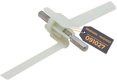 LICHTBLAU Mitnehmer Flügelrad 091027 für Bosch Küchenmaschine MUM4 I Durchlaufschnitzler Ersatzteil passend für MUZ4DS2 MUZ4DS3 00091027 I Bosch MUM4 Zubehörteil