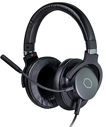 Cooler Master MH751 Gaming-Headset mit 2.0 Hi-Fi-Stereo - PC- und Konsolenkompatibel, 40-mm-Neodym-Audiotreibern, kristallklarem Boom-Mikrofon und leichtem Rahmen - 3,5-mm-Standardbuchse MH-751