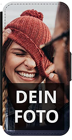 PhotoFancy Handyhülle passend für iPhone 12 Handyhülle mit eigenem Foto Bedrucken – Smartphone Case als personalisierte Schutzhülle (Flipcase)