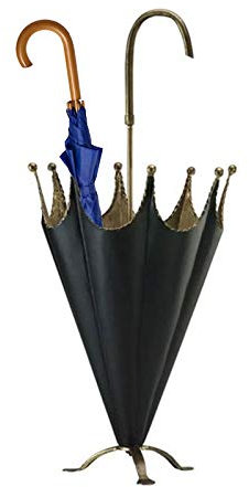 JLXJ Schirmständer Regenschirmständer Antiker Schirmständer, Metall Freistehend Rostfreies Organizer-Rack für Den Eingang Cane Walking Stick Lagerung, Rustikaler Stil