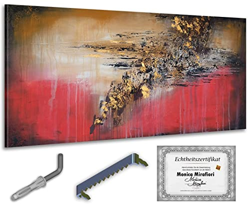 Monica Mirafiori I 100% HANDGEMALT I Gemälde Nordwind 140x70cm | Gemälde Handgemalt | Acrylgemälde | Sehr Großes Acrylbild I Moderne Kunst I Kunstbilder