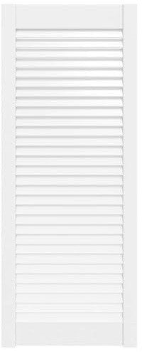 vidaXL Skåplucka lamelldesign vit 99,3x39,4 cm massiv furu