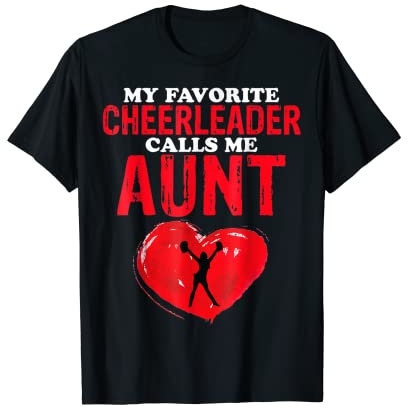 Calls Me Tante Cheer Mom Frauen Cheerleading Geschenk T-Shirt