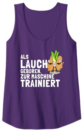 lustiges Fitness Kraftsport Gewichtheber Lauch Tank Top