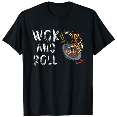 Funny Wok And Roll | China Cooking | Chinese Food T-Shirt