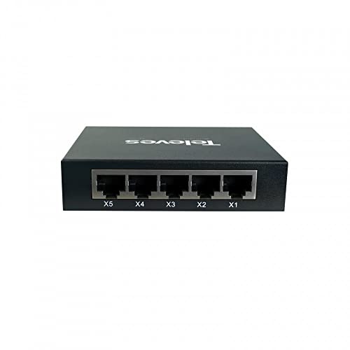 Switch ethernet L2+ 5x 10/100/1000 Mbps no gestionableTELEVES 768110