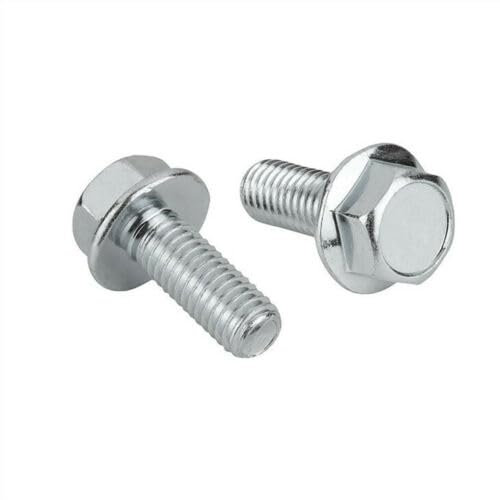 Edelstahl V2A Bundschraube DIN 6921 M5 M6 M8 M10 Flansch Vollgewinde Sechskant - Länge 8-100mm - Sückzahl: 1, 5, 10, 25 oder 100 (10, M10 x 25 mm)
