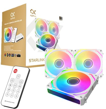 Xigmatek - ventilateurs boitier PC STARLINK ULTRA Arctic (Blanc) (Pack 3)