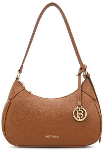 BOSTANTEN Handtasche Damen Klein, PU Leder Umhängetasche Klein Y2K Crossbody Bag Elegant Hobo Bag Schultertasche für Frauen, Braun