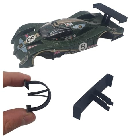 Blackslot Flexibler Spoiler – Carrera Zubehör für 132 Bentley EXP Speed 8, Carrera Bahn Tuning Ersatzteil Kleinteil im Maßstab 1:32