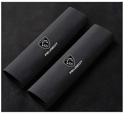 evimo 2 pièces Voiture Protège Ceinture de Sécurité Coussin, pour Peugeot 208 Durable Souple Confortables Rembourrage Ceinture Sécurité,A