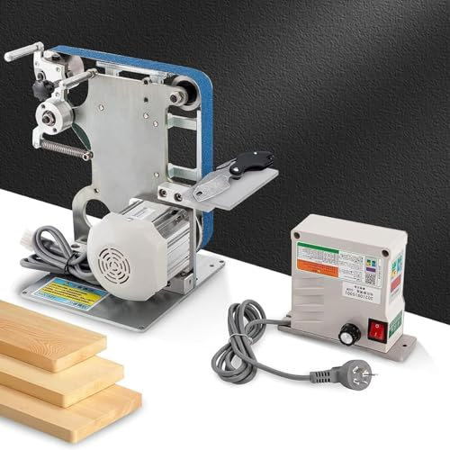 GYQSSD Machine à Courroie De Bureau Multifonction, Ponceuse à Bande 550 W, Meuleuse D'établi, 1 X 30, Affûteuse à Angle Fixe, Machine à Polir, Rotation Avant Et Arrière