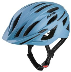 Alpina HAGA - Stoßabsorbierender, Sicherer & Optimal Anpassbarer Urban Fahrradhelm Mit Integriertem LED-Licht Für Erwachsene