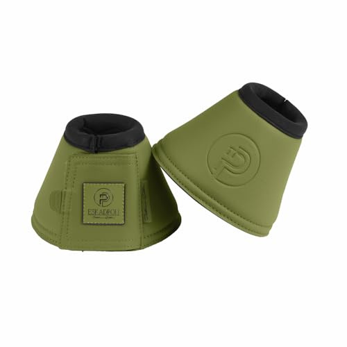 Eskadron Pferde Sprungglocken Faux Leather Moss Green Platinum 2024, Größe:S