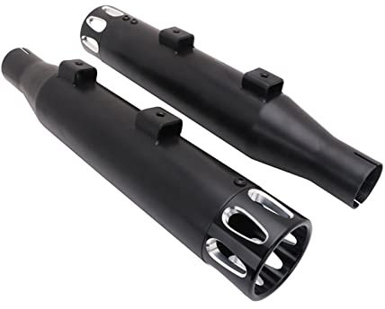 VNRQJLSN Motorrad Megaphon Auspuff Schalldämpfer Slip-On Für Harley Für Davidson Für Softai Für Touring Für CVO Für Sportster XL1200 XL883 2014-2018 Auspuffrohr