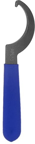 QUARKZMAN Chiave a Gancio C Apu13 Chiave a Brugola Dado in Acciaio Mandrino con Impugnatura Antiscivolo Blu per Serraggio Tornio