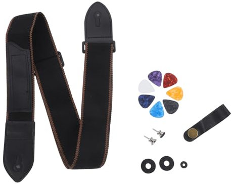 FUNOMOCYA Gitarrengurt-set Für Gitarre Gitarrengurt Mit Instrumentengurten Gitarrenzubehör Kompatibel Mit E-gitarren Und Akustikgitarren