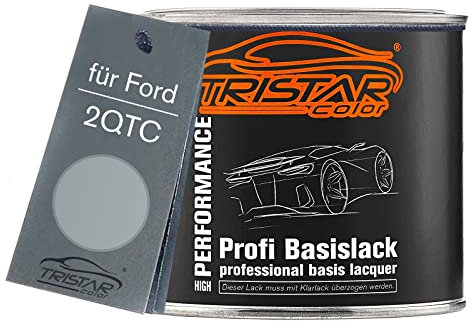 TRISTARcolor Autolack Dose spritzfertig für Ford 2QTC Gris Racing Metallic/Girs Ceniza Metallic Basislack 0,5L