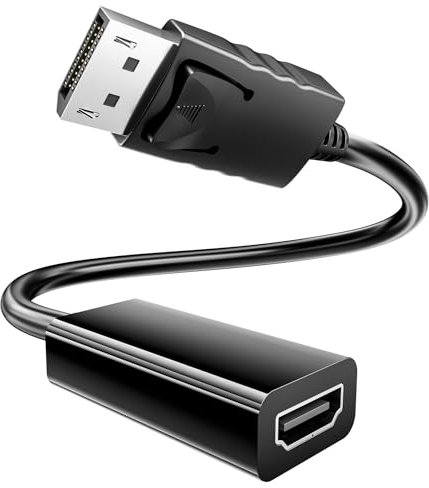 BHHB display port HDMI cavo Trasmissione Unidirezionale Adattatore Adatto per Televisori ad alta Definizione, Computer, Monitor, Desktop, Laptop, Proiettori e Altro Ancora