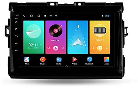 Generico Autoradio Android 14 Doppio DIN per Toyota Previa XR50 2006-2019 Touch Screen Navigazione GPS 9'' Lettore multimediale Ricevitore Video Bluetooth con 4G/5G WiFi SWC DSP USB Carplay