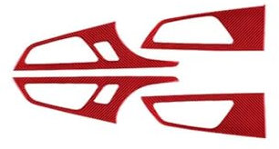 Bandes Décoration Sortie Air Voiture Autocollant garniture cadre bol poignée panneau porte intérieure voiture pour Q7 2016 2017 2018 2019, accessoires(Shape D)