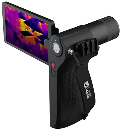 Thermal Camera - Thermal Master DV2, Night Vision Camcorder, 512x384 Resolution (50Hz), TFT FHD 5 Touchscreen, 1000m Detection Range, 1-4x Zoom, 18° FOV, NETD ≤20mK, 32GB, 8-Hour Battery Life