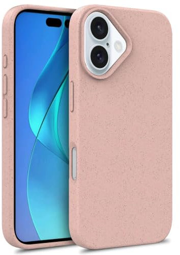 GXZJFC Custodia per iPhone 16, 15, 14, 13, 12, 11 Pro Max, Mini 8, 7 Plus SE, morbida e opaca, rosa, per iPhone 14